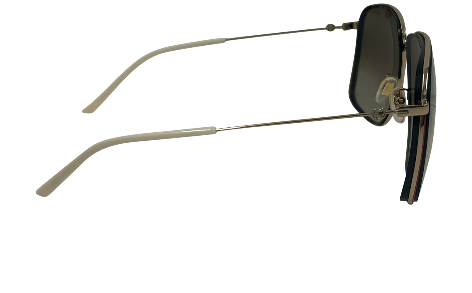 Gucci Gafas Graduadas Rectangulares, 100&euro;, Accesorios, Rojo/Verde, Metal - Latón, Vista lateral